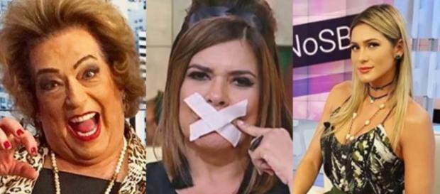 Mamma Bruschetta e Lívia Andrade se estranharam com Mara Maravilha Mamma Bruschetta e Lívia Andrade se estranharam com Mara Maravilha