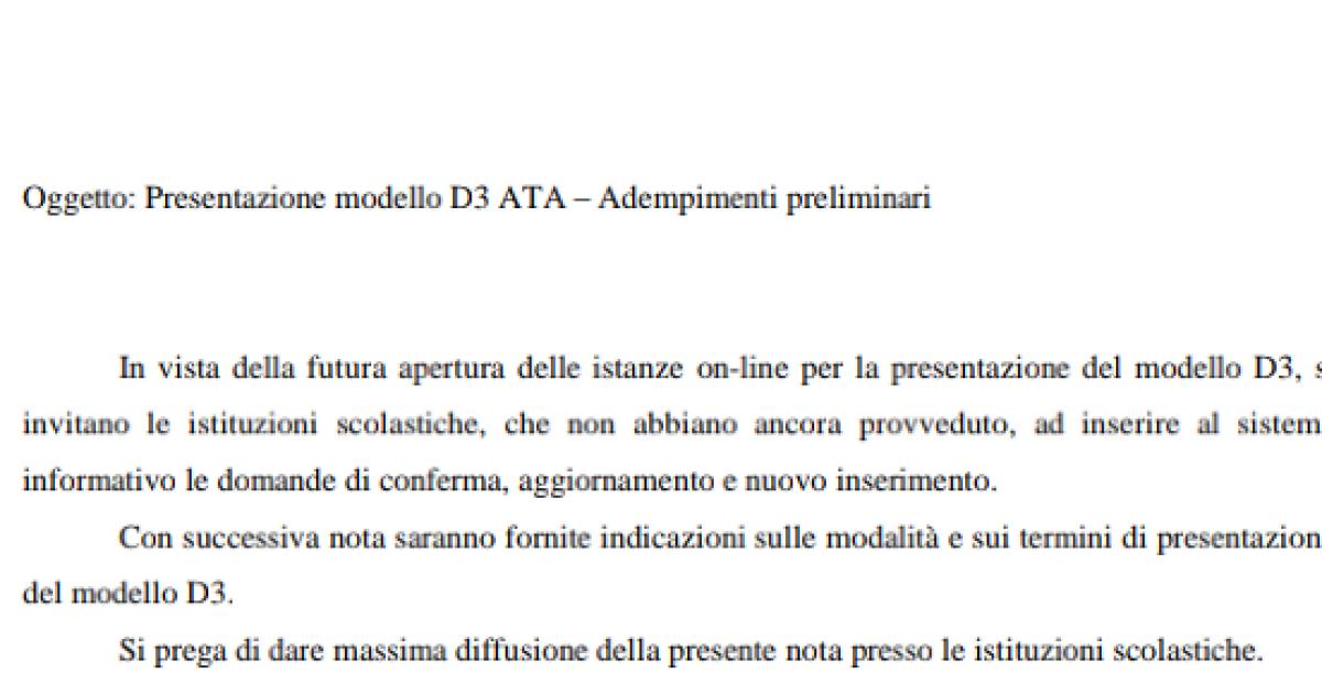 Iii Fascia Ata Arriva Conferma A Marzo Il Via Alla Scelta