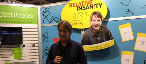 Comedian Jeff Foxworthy gets his game on in New York City -- image used with permission via PlayMonster