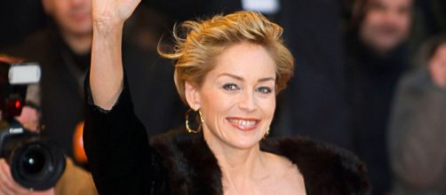 Sharon Stone takes a fall. {Image Credit: Wikimedia Commons]