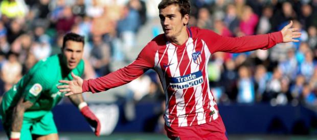 Antoine Griezmann anotando un gol Antoine Griezmann anotando un gol