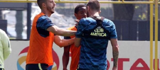 Los refuerzos estelares de las Águilas para esta temporada protagonizaron una pelea. Los refuerzos estelares de las Águilas para esta temporada protagonizaron una pelea.