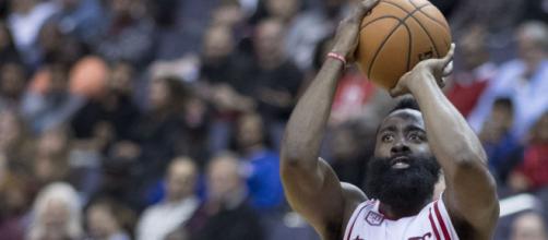 James Harden in action against the Raptors [Image via NBA/Wikipedia]