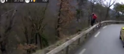 Il punto dell'incidente ad Alessandro De Marchi