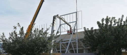 Lavori in corso allo Stadio Comunale "Ezio Scida"