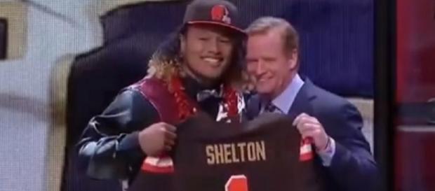 Danny Shelton was the 12th overall pick by the Browns in 2015 (Image Credit: DraftThread/YouTube) Danny Shelton was the 12th overall pick by the Browns in 2015 (Image Credit: DraftThread/YouTube)