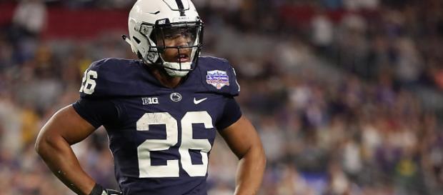 Saquon Barkley looks to be the first player drafted in 2018 (Image via Chris Spon/Wikipedia) Saquon Barkley looks to be the first player drafted in 2018 (Image via Chris Spon/Wikipedia)