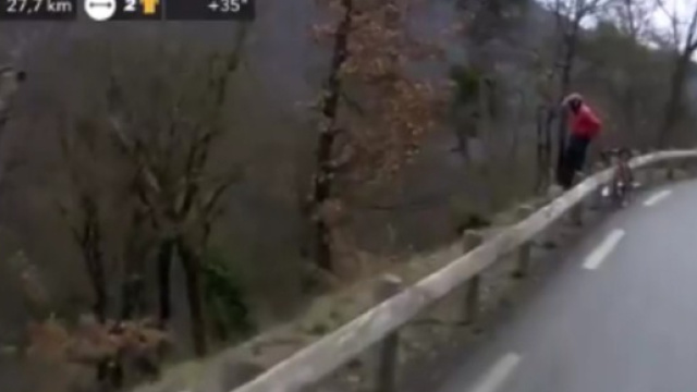 Il punto dell'incidente ad Alessandro De Marchi