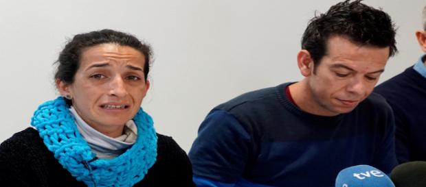 Los padres de Gabriel, en una rueda de prensa Los padres de Gabriel, en una rueda de prensa