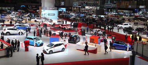 Le stand Toyota durant le Geneva International Motor Show 2018
