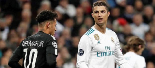 Cristiano Ronaldo e Neymar se reencontraram na Champions League Cristiano Ronaldo e Neymar se reencontraram na Champions League