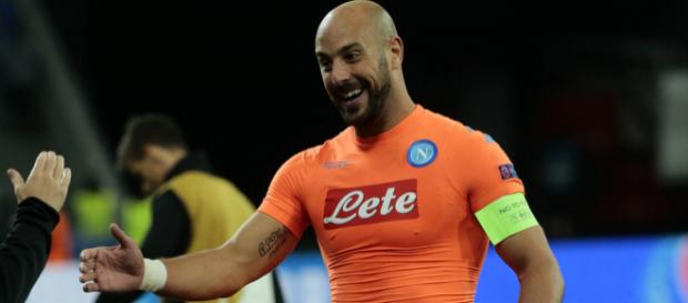 Pepe Reina in una delle partite Pepe Reina in una delle partite