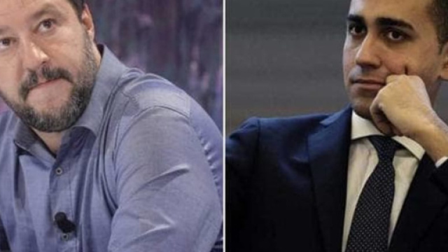 I leader della Lega, Matteo Salvini, e del M5S, Luigi Di Maio