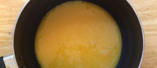 Making passion fruit curd by Joy via Flickr