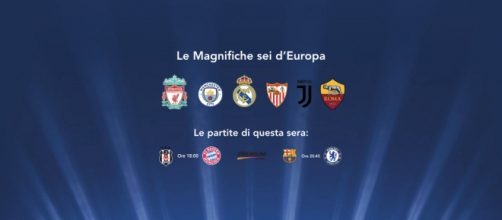 Le Magnifiche sei d'Europa e le partite di questa sera.