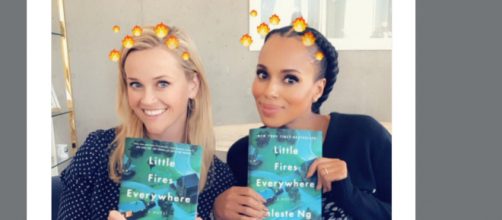 Reese Witherspoon and Kerry Washington announcing their new project. (Image Credit: Reese Witherspoon/Twitter)