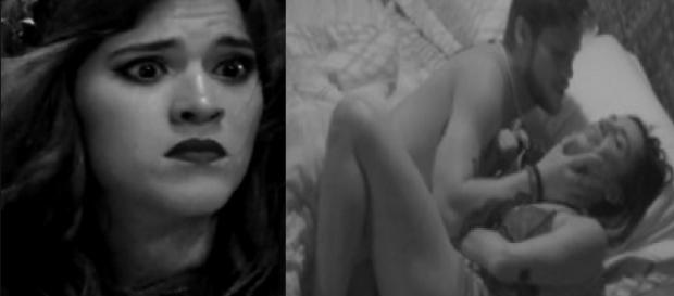 Breno e Paula perdem vergonha e fazem 'ato' na frente de Ana. (foto reprodução). Breno e Paula perdem vergonha e fazem 'ato' na frente de Ana. (foto reprodução).