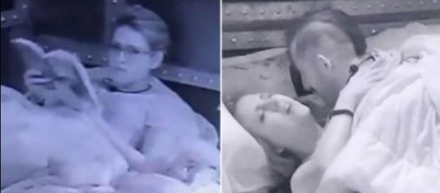 Kaysar, Patrícia e Ana na casa do BBB. Os dois transaram na frente da colega. Kaysar, Patrícia e Ana na casa do BBB. Os dois transaram na frente da colega.