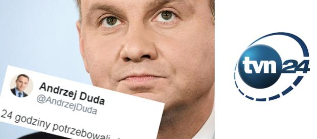 Prezydent Polski Andrzej Duda skrytykował stację TVN. Prezydent Polski Andrzej Duda skrytykował stację TVN.
