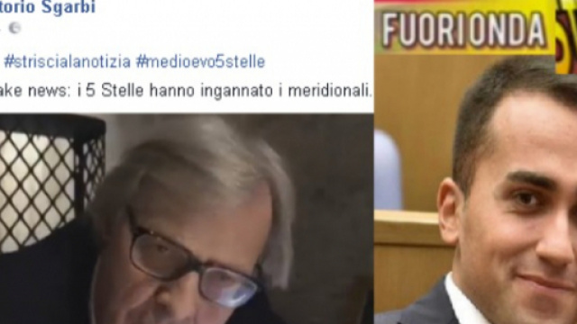 #Vittorio Sgarbi risponde al fuorionda di #Striscia La Notizia. #BlastingNews