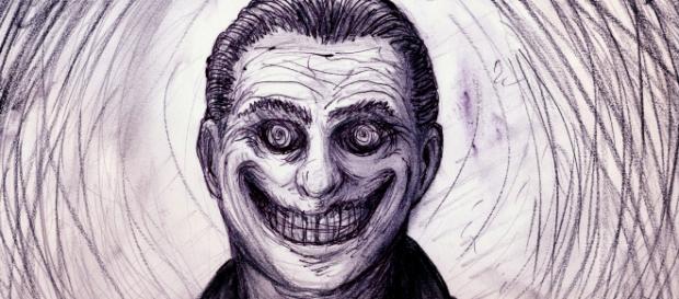 Der lachende Mann am Fenster. Quelle: Creepypasta/Wikimedia Der lachende Mann am Fenster. Quelle: Creepypasta/Wikimedia