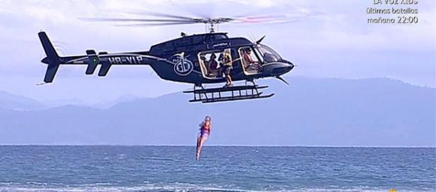 El salto del helicóptero en Supervivientes El salto del helicóptero en Supervivientes