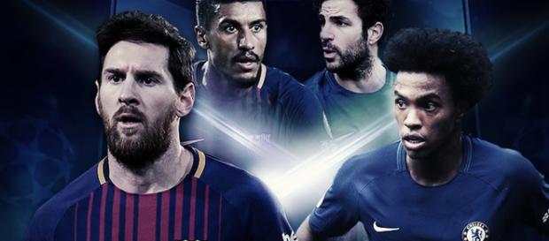 Em duelo cheio de estrelas, William e Messi são destaques do jogo desta quarta. Em duelo cheio de estrelas, William e Messi são destaques do jogo desta quarta.