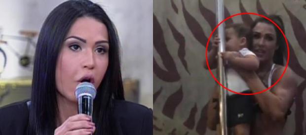 Gracy e netinha no pole dance (Foto: Reprodução) Gracy e netinha no pole dance (Foto: Reprodução)
