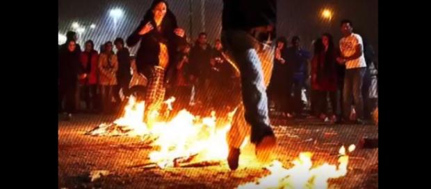 Iran Fire festival - Image credit - United News International | YouTube Iran Fire festival - Image credit - United News International | YouTube