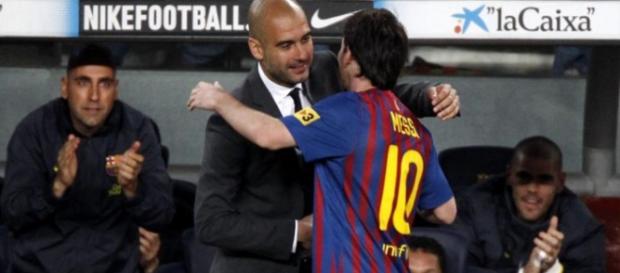 Leo Messi trabalhou com Guardiola Leo Messi trabalhou com Guardiola