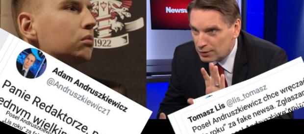 Adam Andruszkiewicz kontra Tomasz Lis. Adam Andruszkiewicz kontra Tomasz Lis.