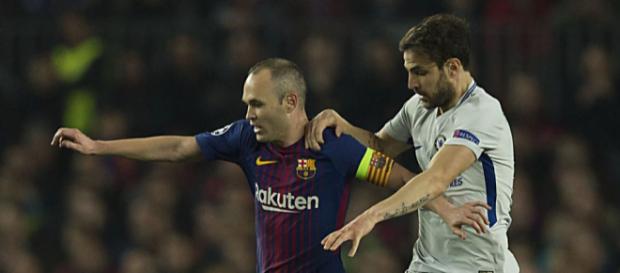 Andres Iniesta regressou contra o Chelsea Andres Iniesta regressou contra o Chelsea