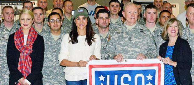 Suits star Meghan Markle in a group photo in Italy (Image credit – Davide Dalla Massara, Wikimedia Commons) Suits star Meghan Markle in a group photo in Italy (Image credit – Davide Dalla Massara, Wikimedia Commons)