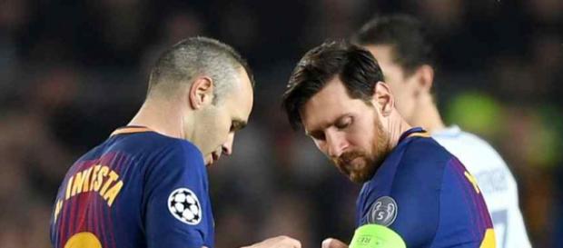 Messi e Iniesta são dois dos capitães do Barça Messi e Iniesta são dois dos capitães do Barça