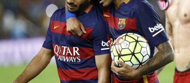 Os jogadores eram amigos na época de Barça Os jogadores eram amigos na época de Barça