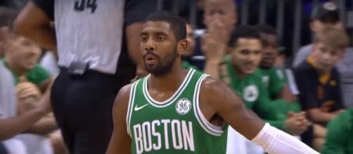 Kyrie Irving is one of the players currently on the sideline for the Boston Celtics -- NBA via YouTube