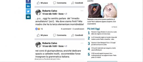 compiti dei candidati al concorso per magistrati (che dovrebbero essere segreti) irrisi su Facebook