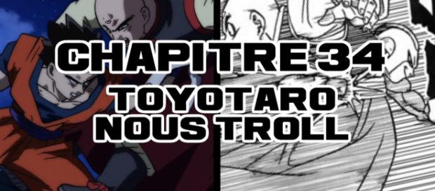 DBS Chapitre 34 : Toyotaro nous troll (élimination de Tenshinhan et Krillin) DBS Chapitre 34 : Toyotaro nous troll (élimination de Tenshinhan et Krillin)