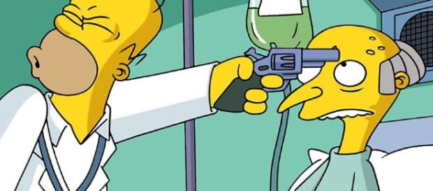 El otro final de ¿Quién mató al señor Burns? en Los Simpson. El otro final de ¿Quién mató al señor Burns? en Los Simpson.