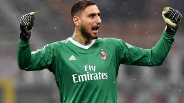 Donnarumma - Milan: esultanza del portiere