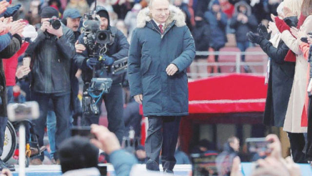 Putin &egrave; stato rieletto presidente per la quarta volta.