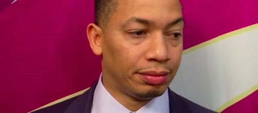Tyronn Lue will take a leave of absence from the Cavaliers. [image source: ESPN/YouTube screenshot]