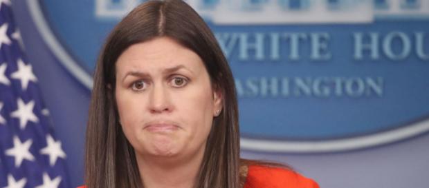 Jim Carrey creates a rather nasty looking portrait of Sarah Huckabee Sanders. - thegrio.com Jim Carrey creates a rather nasty looking portrait of Sarah Huckabee Sanders. - thegrio.com