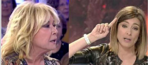 Mila Ximénez y la presentadora Sandra Barneda Mila Ximénez y la presentadora Sandra Barneda