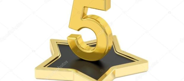 número de oro 5 estrellas podio, render 3d — Foto de stock ... - depositphotos.com número de oro 5 estrellas podio, render 3d — Foto de stock ... - depositphotos.com