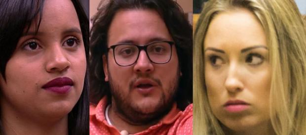 Paredão formado entre Gleici, Diego e Jéssica no BBB18 Paredão formado entre Gleici, Diego e Jéssica no BBB18