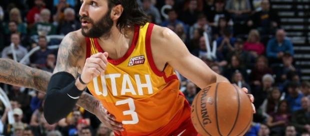 Ricky Rubio con la camiseta de Utah - imagen de Gigantes del Basket Ricky Rubio con la camiseta de Utah - imagen de Gigantes del Basket