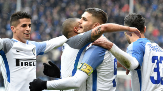 esultanza Inter contro la Sampdoria - (foto Tuttosport)