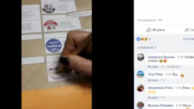 L'elettore del movimento 5 stelle che filma il suo voto