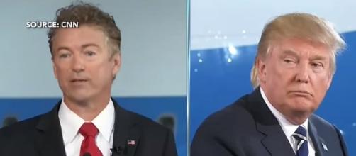 Rand Paul and Donald Trump face off. - [CNN / YouTube screencap]